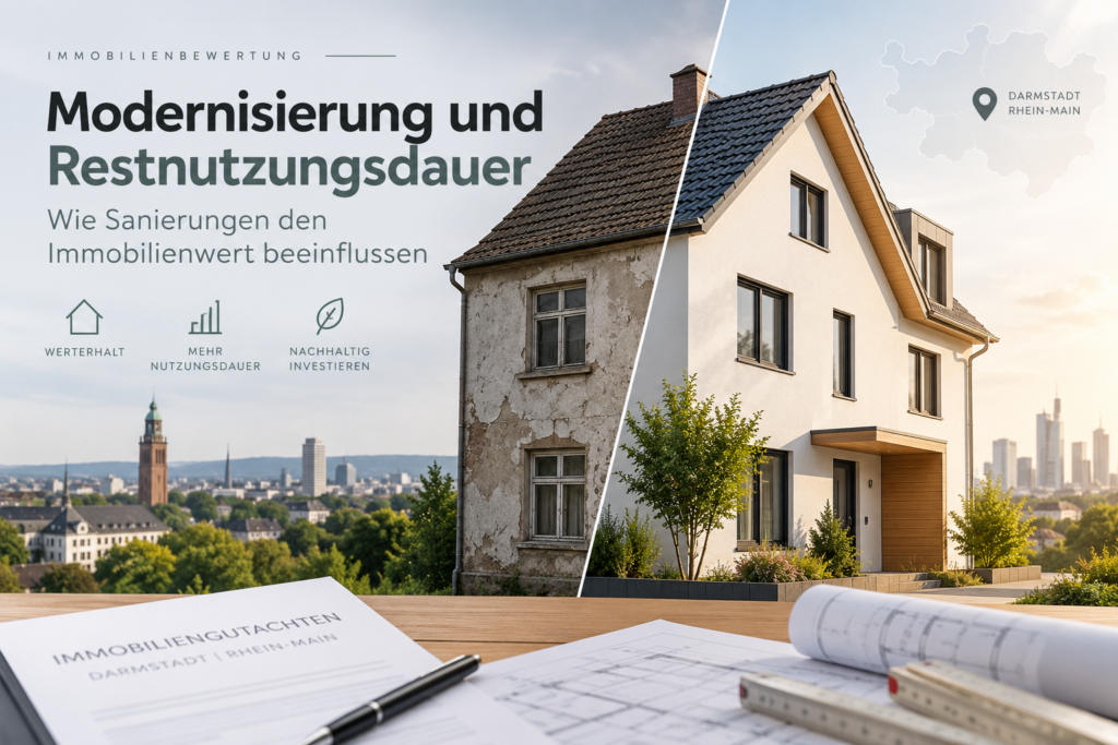 Modernisierung und Restnutzungsdauer einer Immobilie – Immobiliengutachten Darmstadt